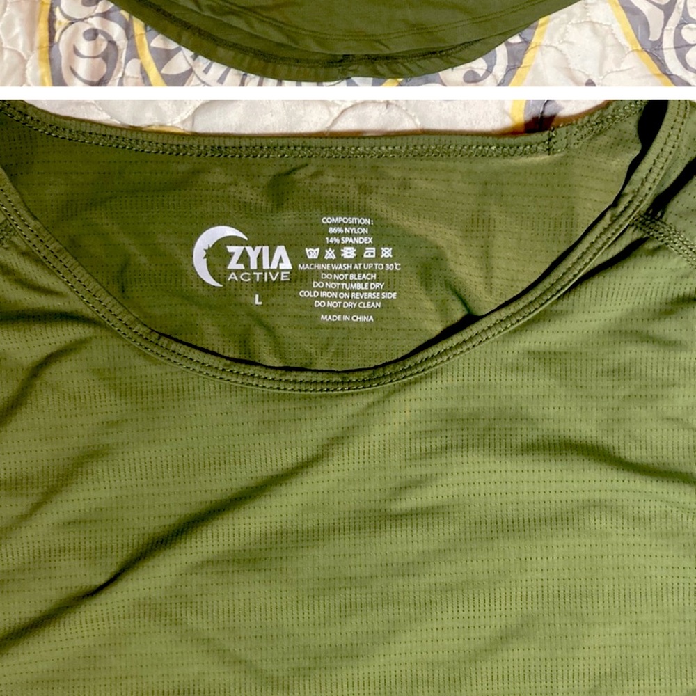 Zyia Active dark green work out tank size large